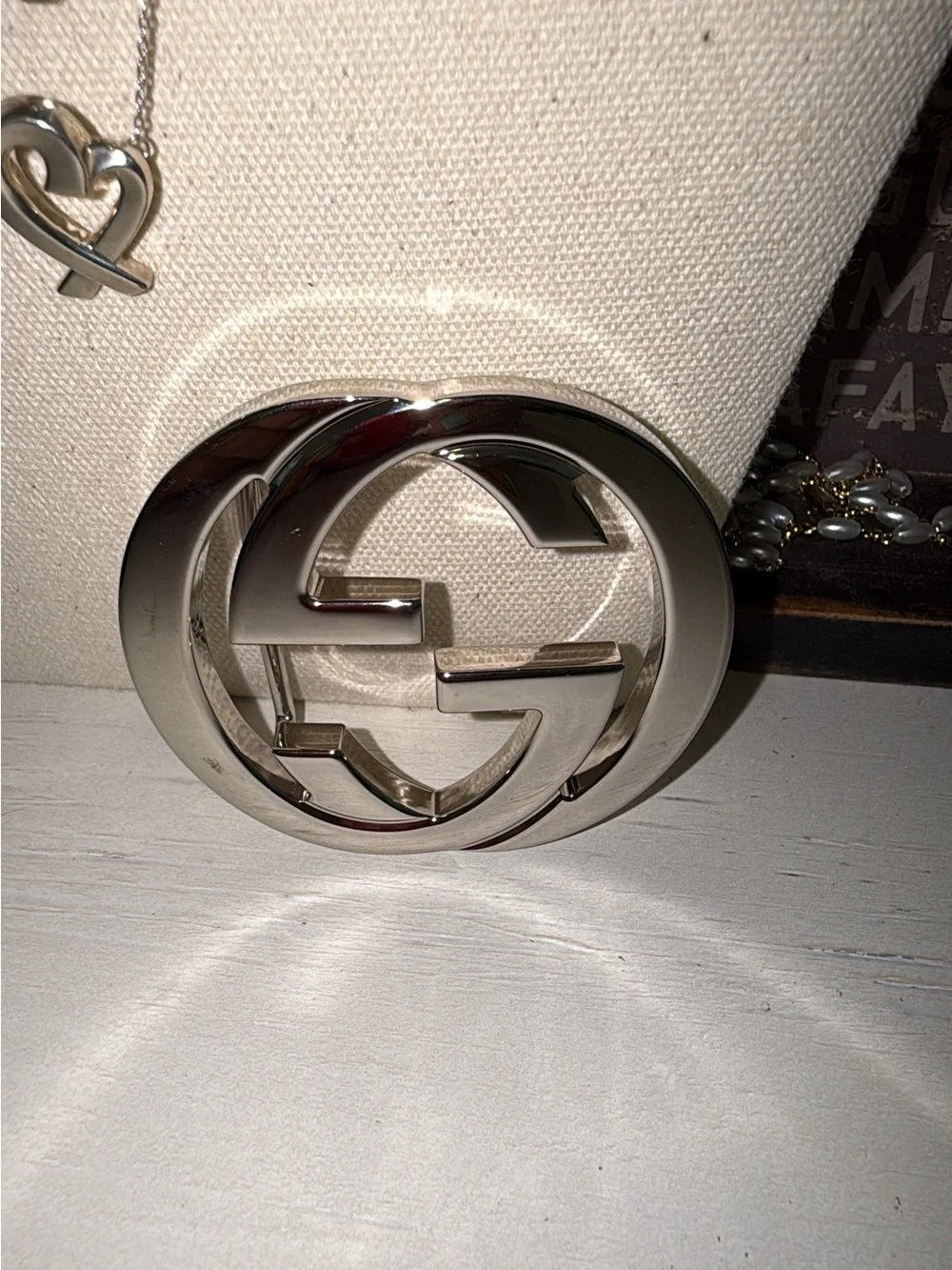 Gucci silver belt buckle authentication included !!! - Picture 4 of 5